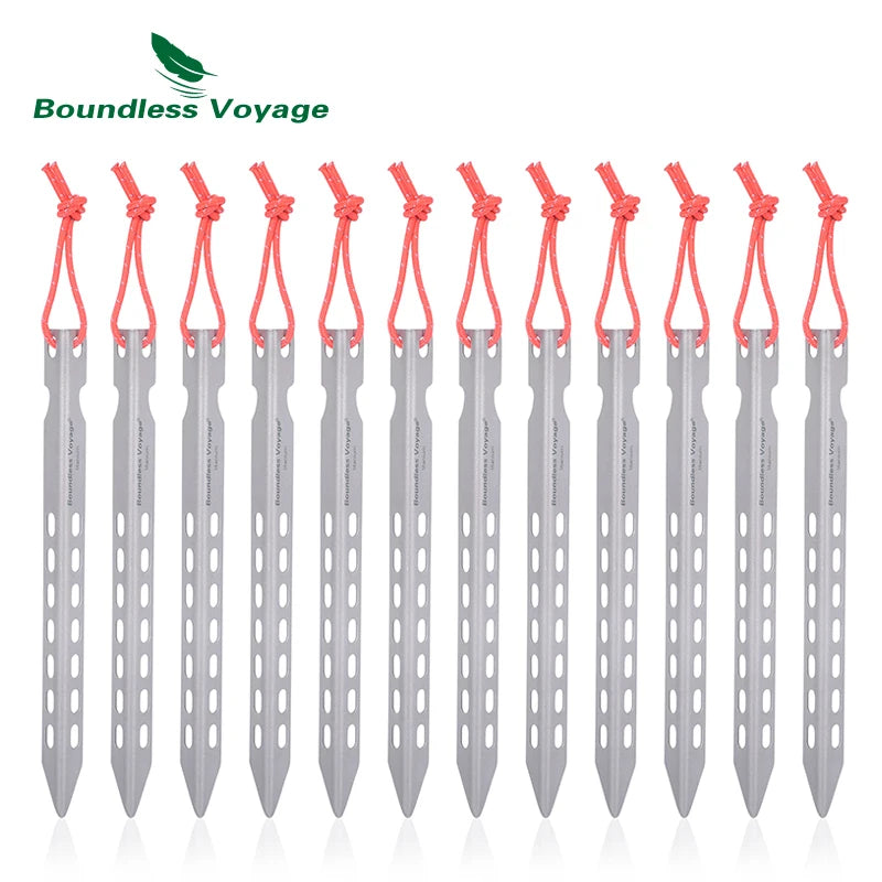 V- shape Titanium Tent pegs