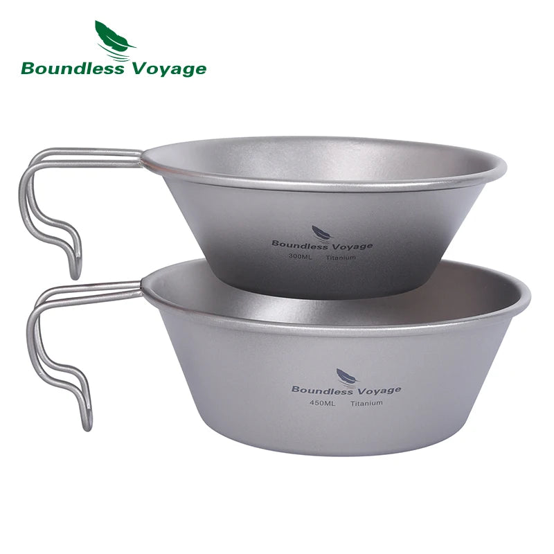Titanium Sierra Cup Bowl with Hanging Handle