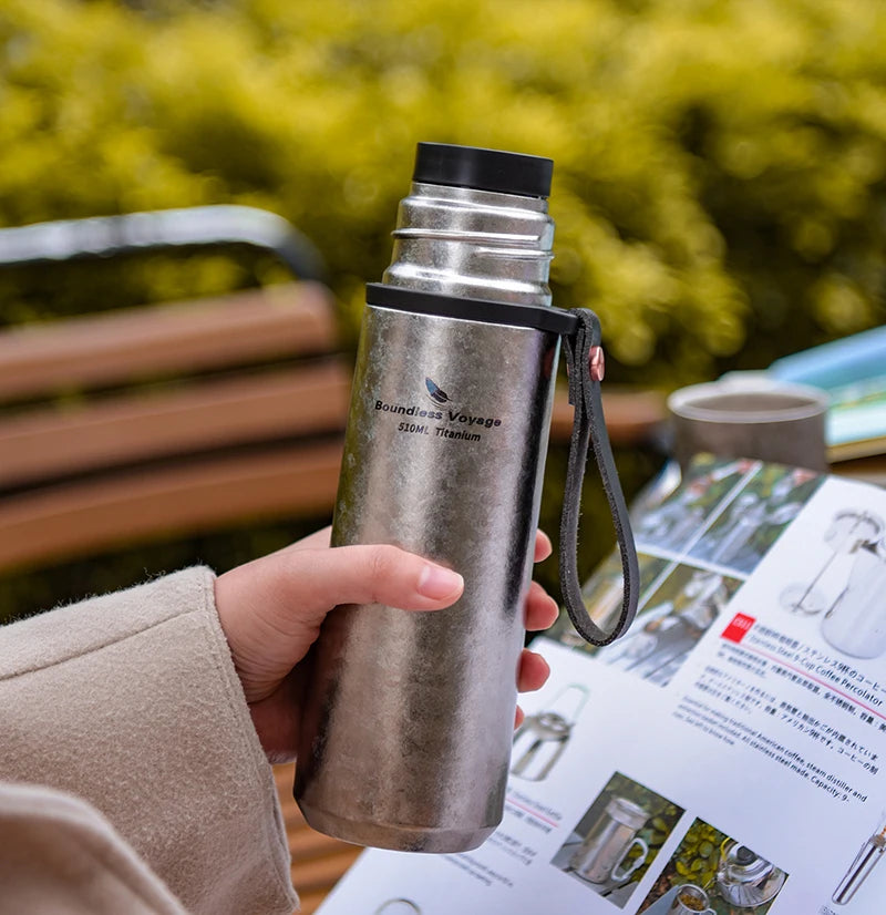 510ml Titanium Vacuum Cup Thermos Bottle