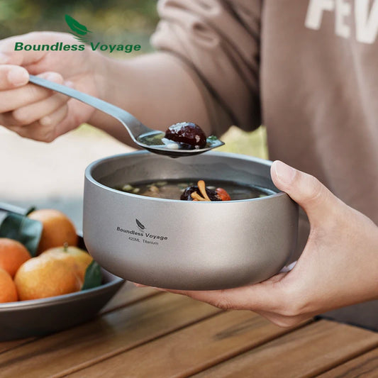 family-using-titanium-bowls-at-camping-meal