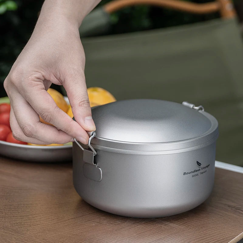 Outdoor Titanium Office Worker Bento Box
