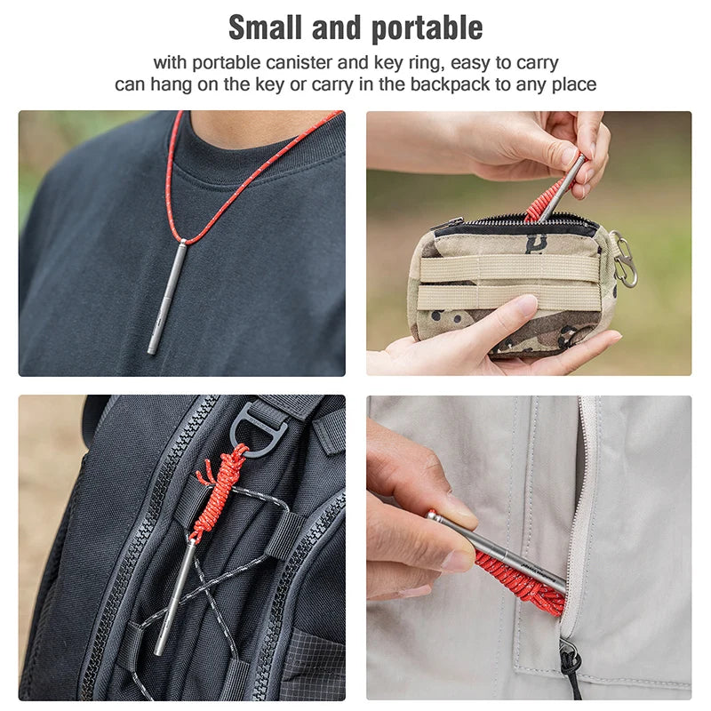 Portable Mini Titanium Toothpicks Holder Ear Wax Removal Personal Care Tools