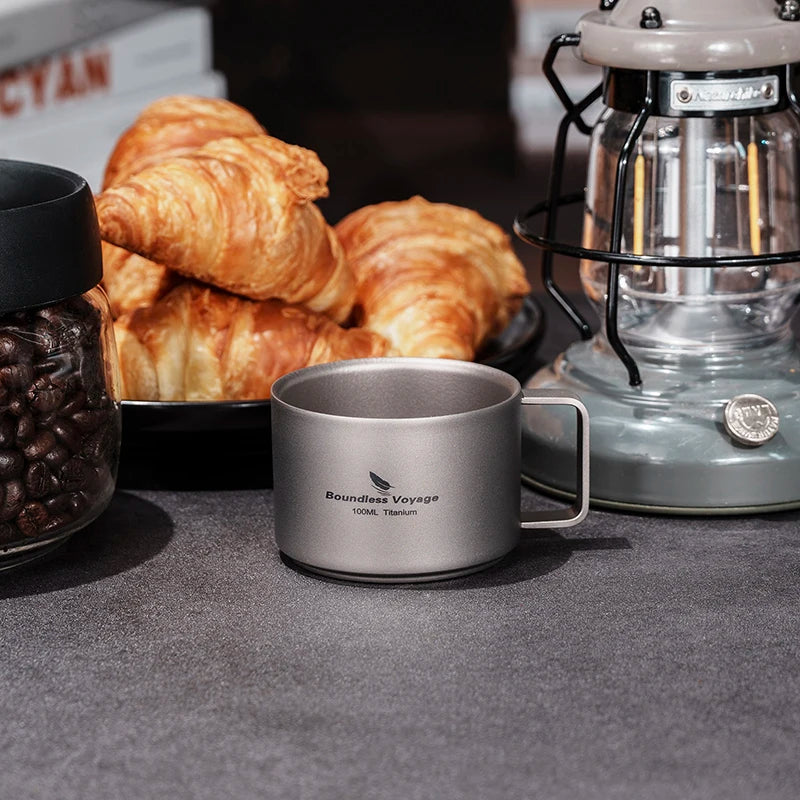 100ml Espresso Cup Titanium Mini Mug