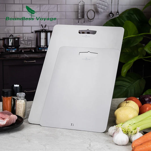 using-titanium-cutting-board-at-campsite-for-food-prep