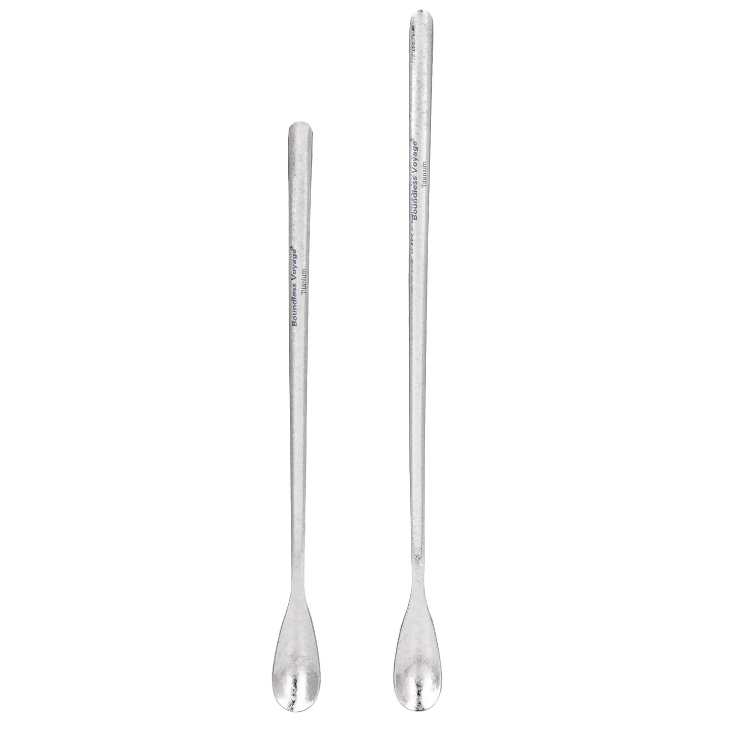 Boundless Voyage Titanium Coffee Spoon Long Handle Tea Spoon Bar Spoon Cocktail Mixing Stirrers for Drink Durable Cutlery Ti1034T / Ti1035T