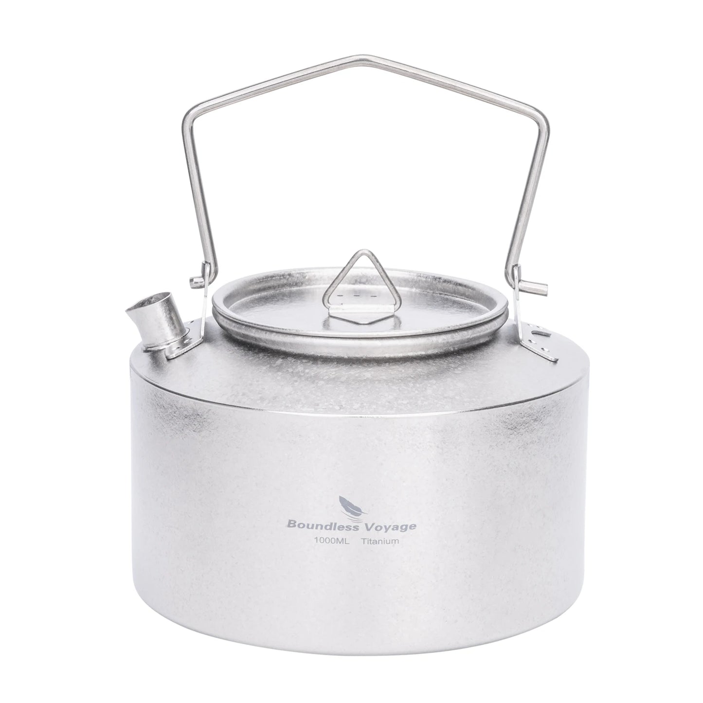 Boundless Voyage 1L Titanium Kettle Ultralight Camping Tea Coffee Pot for Campfire & Stove Backpacking Hiking Outdoor Travel Ti3099D