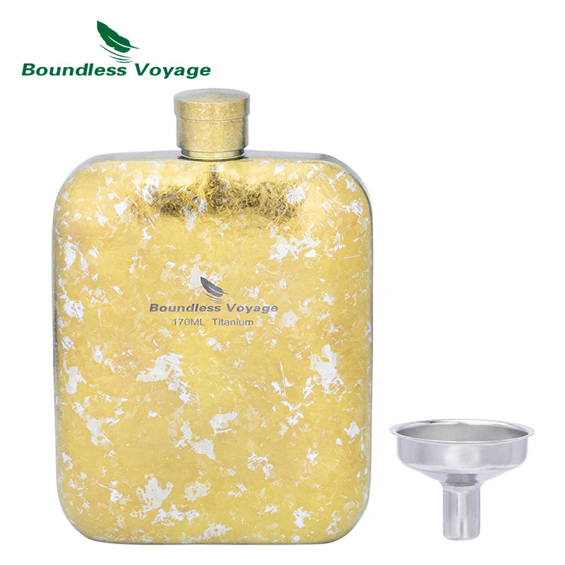 170ml Titanium Hip Flask Liquor Flask