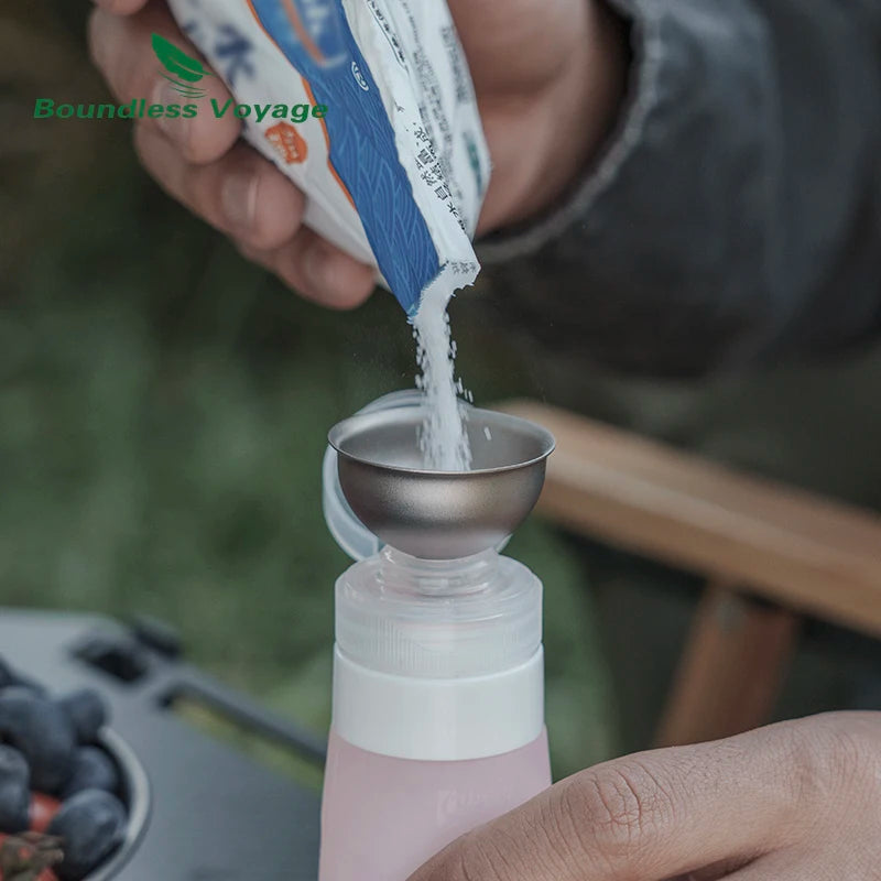 Mini Titanium Funnel Flagon Accessories Multi-use Kitchen Funnel