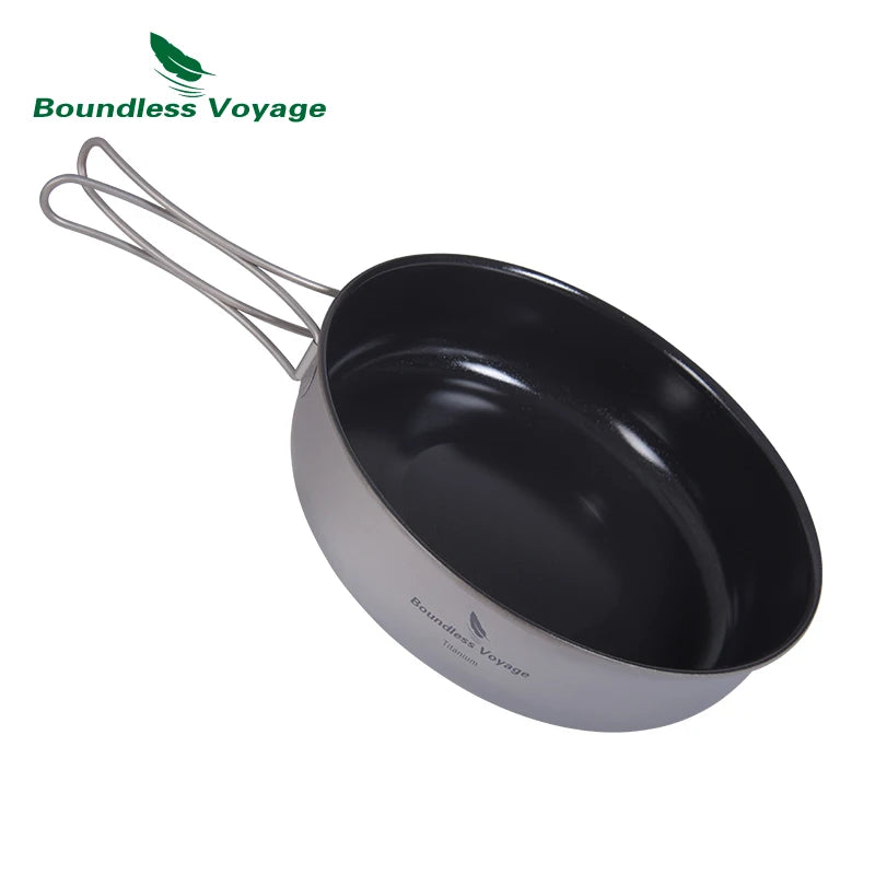Non-stick Frying Pan Titanium Skillet Camping Pan