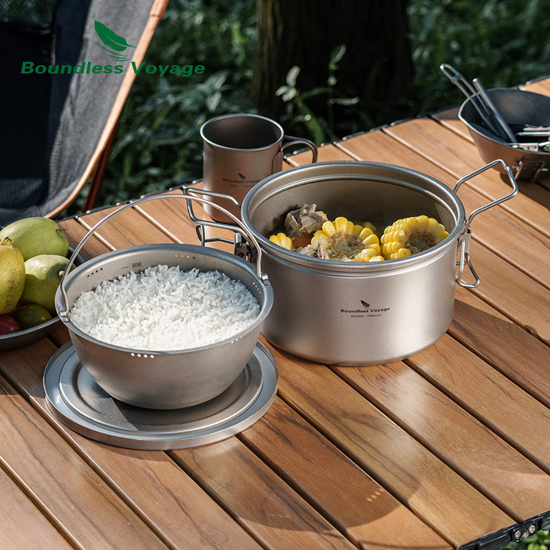 The Ultimate Group Camping Companion: Boundless Voyage 2L Titanium Pot Set Review