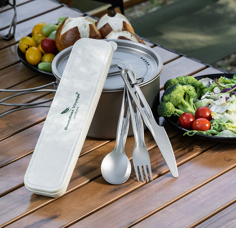The Last Cutlery Set You Will Ever Pack: Boundless Voyage Titanium Cutlery Set