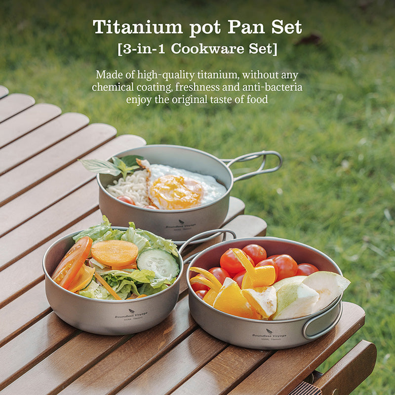 The Ultimate Camp Kitchen Upgrade: Boundless Voyage Titanium Cookware Set