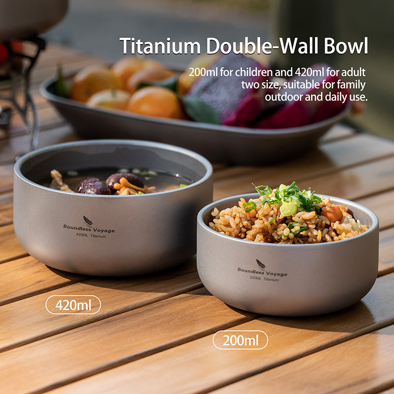 The Last Camp Bowls You Will Ever Need: Boundless Voyage Titanium Bowl Set