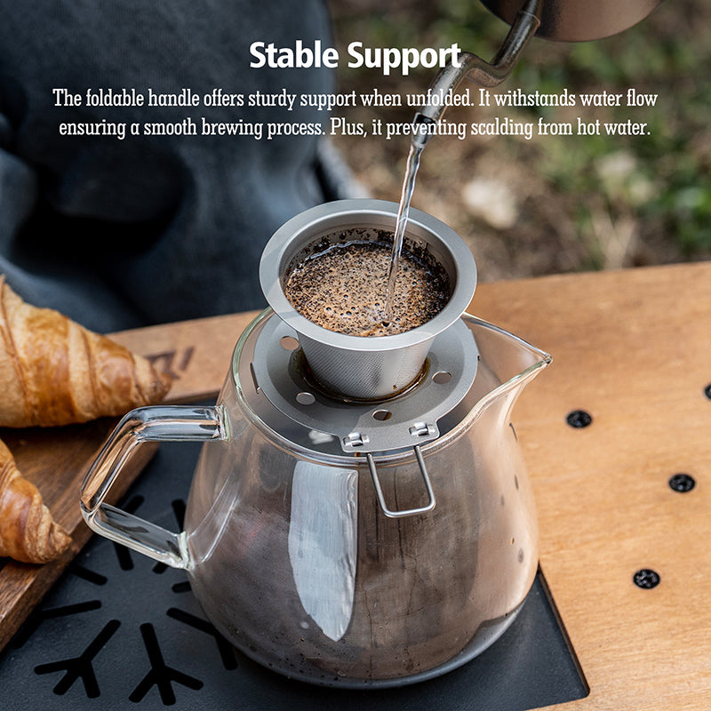Pure Coffee Anywhere: Boundless Voyage Titanium Foldable Pour Over Dripper Review