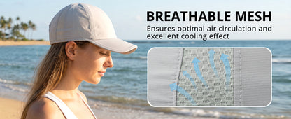 GADIEMKENSD UPF 50+ Lightweight Outdoor Cap – Breathable, Quick-Dry, Adjustable for Men & Women M18