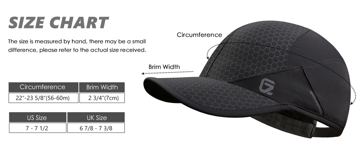GADIEMKENSD Stretch Running Hat with Soft Brim, Quick Dry, Unstructured, Unisex-Adult