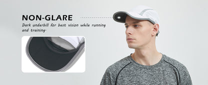 GADIEMKENSD Reflective Folding Outdoor Hat Unstructured Design UPF 50+ Sun Protection Sport Hats for Womens and Mens