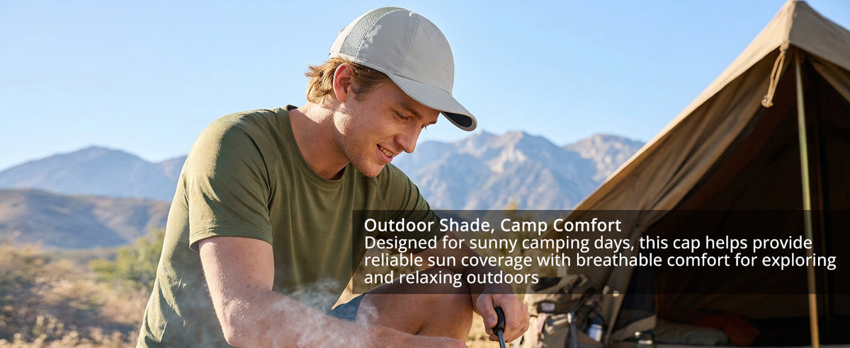GADIEMKENSD UPF 50+ Lightweight Outdoor Cap – Breathable, Quick-Dry, Adjustable for Men & Women M18