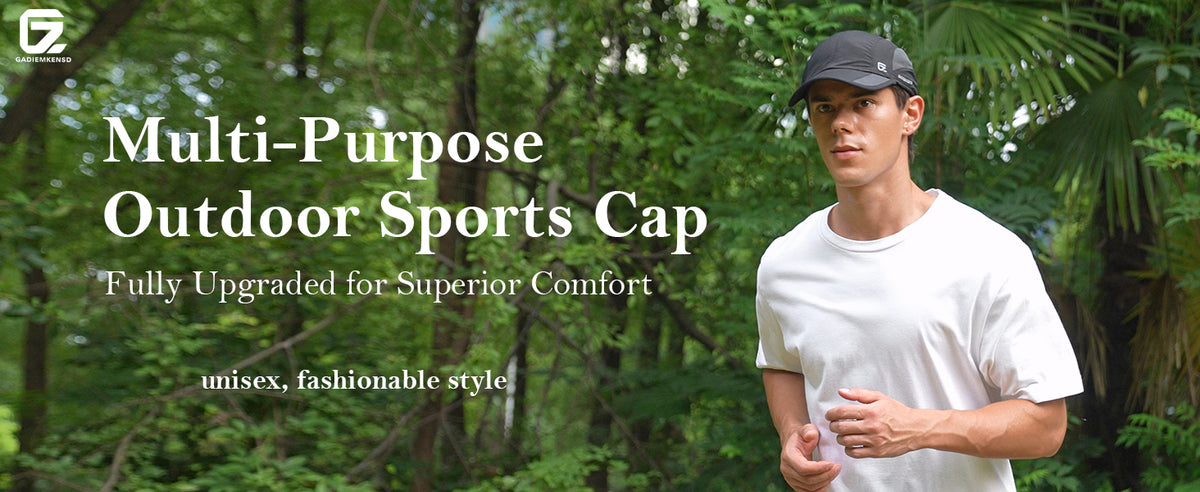 GADIEMKENSD UPF 50+ Adjustable Outdoor Hat – Stretch Fit, Quick-Dry for Hiking & Running