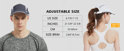 GADIEMKENSD Reflective Folding Outdoor Hat Unstructured Design UPF 50+ Sun Protection Sport Hats for Womens and Mens
