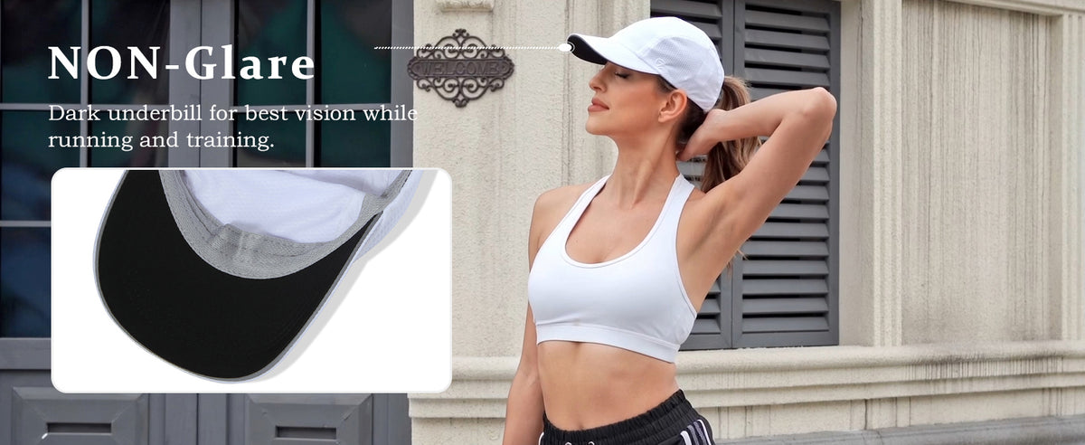 GADIEMKENSD Women's Race Day Running Cap Performance Mesh Hat - Excellent Ventilation, Lightweight, Reflective Safety