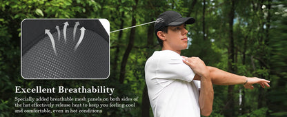 GADIEMKENSD UPF 50+ Adjustable Outdoor Hat – Stretch Fit, Quick-Dry for Hiking & Running