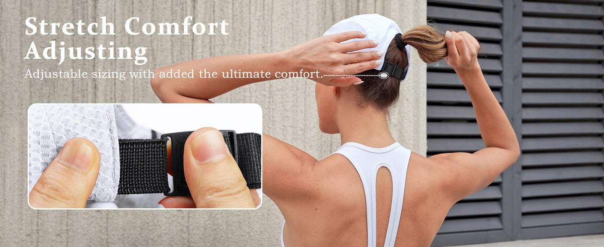 GADIEMKENSD Women's Race Day Running Cap Performance Mesh Hat - Excellent Ventilation, Lightweight, Reflective Safety