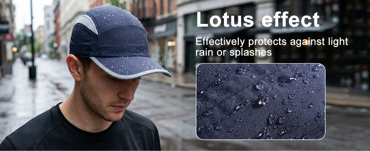GADIEMKENSD UPF 50+ Reflective Outdoor Cap – Breathable, Quick-Dry, Adjustable for Men & Women
