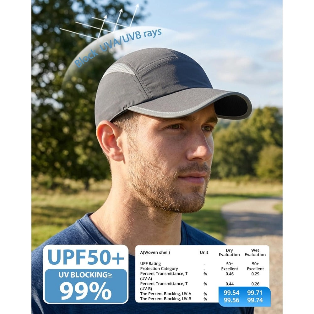 wearing-reflective-cap-for-night-running-safety