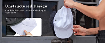 GADIEMKENSD Women's Race Day Running Cap Performance Mesh Hat - Excellent Ventilation, Lightweight, Reflective Safety