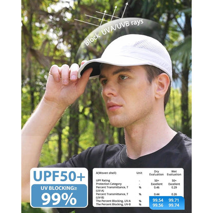 GADIEMKENSD Mens Folding Outdoor Hat Long Brim UPF 50+ Sun Protection
