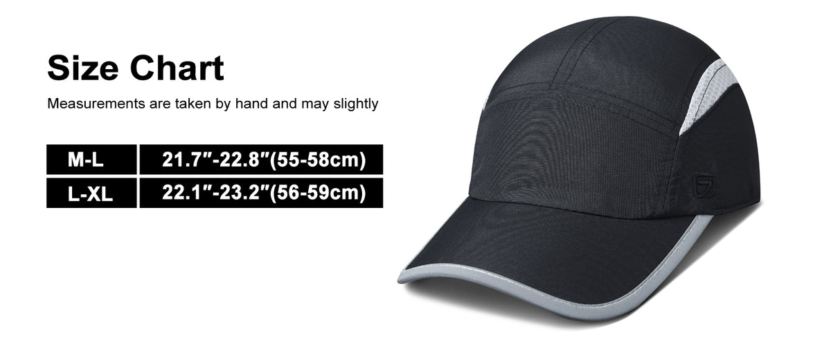 GADIEMKENSD UPF 50+ Reflective Outdoor Cap – Breathable, Quick-Dry, Adjustable for Men & Women