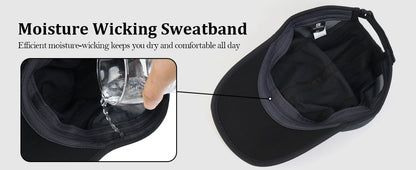 GADIEMKENSD UPF 50+ Adjustable Outdoor Hat – Stretch Fit, Quick-Dry for Hiking & Running