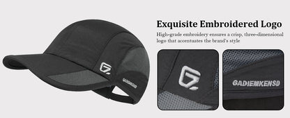 GADIEMKENSD UPF 50+ Adjustable Outdoor Hat – Stretch Fit, Quick-Dry for Hiking & Running