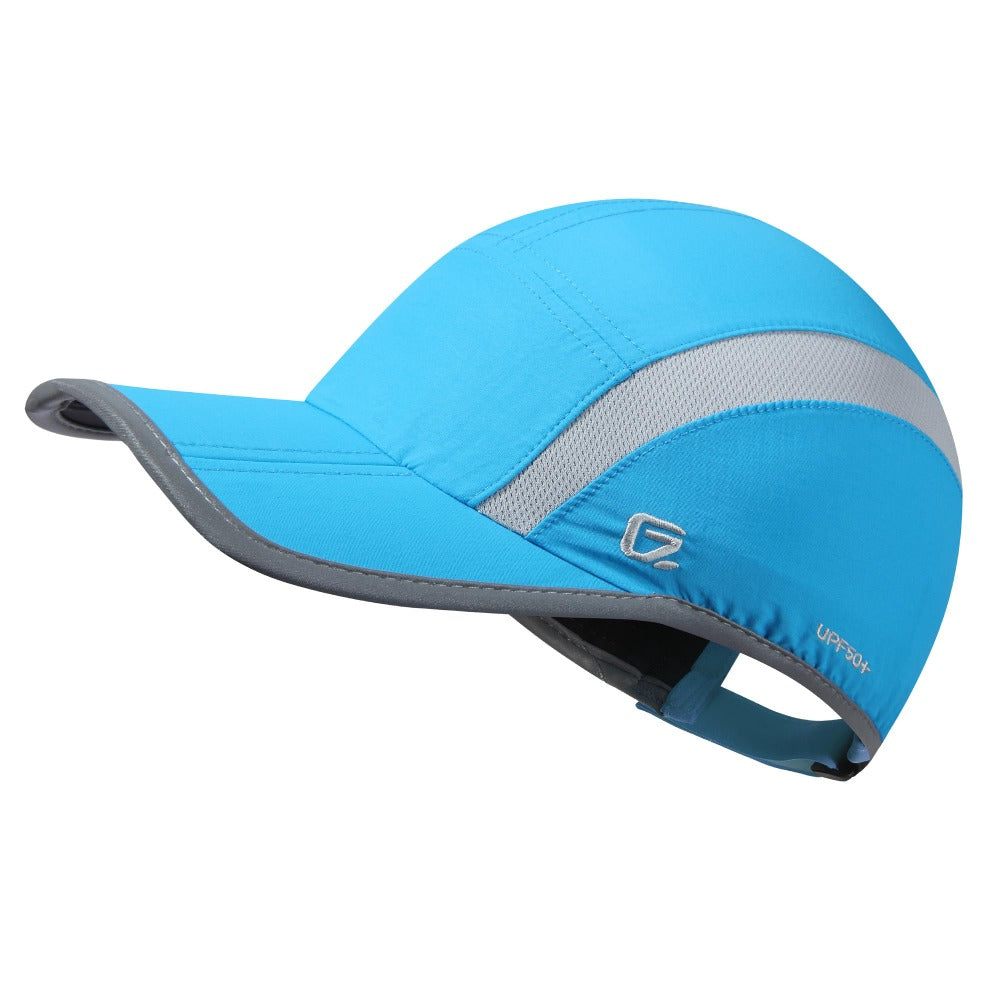 GADIEMKENSD Reflective Folding Outdoor Hat Unstructured Design UPF 50+ Sun Protection Sport Hats for Womens and Mens