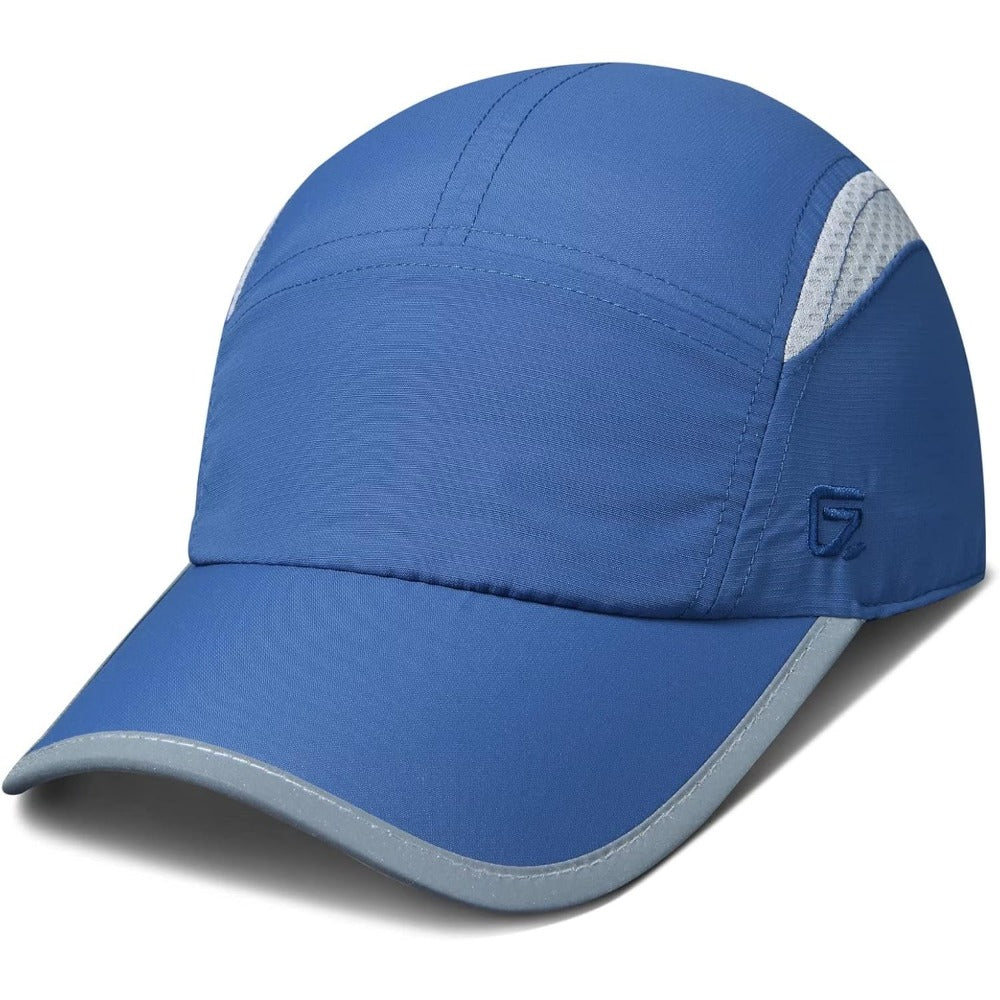 GADIEMKENSD UPF 50+ Reflective Outdoor Cap – Breathable, Quick-Dry, Adjustable for Men & Women