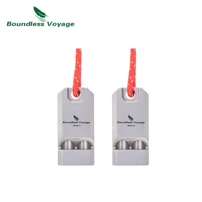 Titanium Emergency Whistle Survival Safety Gear Camping Signal Whistle with Lanyard Loud