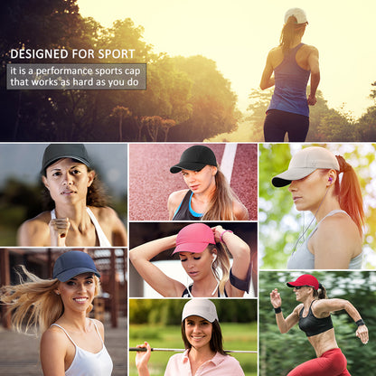GADIEMKENSD Women's Race Day Running Cap Performance Mesh Hat - Excellent Ventilation, Lightweight, Reflective Safety