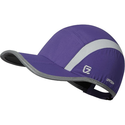 GADIEMKENSD Reflective Folding Outdoor Hat Unstructured Design UPF 50+ Sun Protection Sport Hats for Womens and Mens