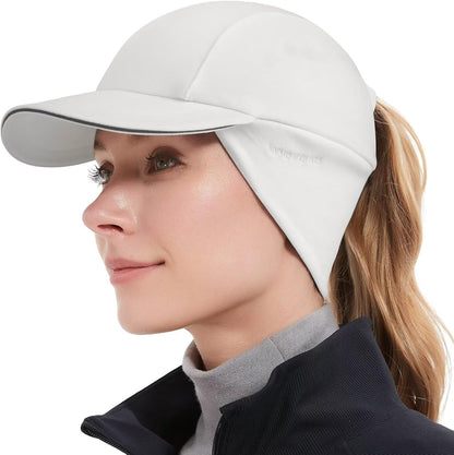 GADIEMKENSD Women's Winter Running Hat – Reflective Ponytail, Fleece Lined for Cold Weather