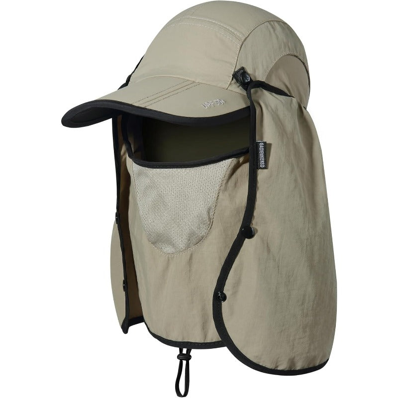 GADIEMKENSD UPF 50+ Folding Fishing Hat 360 Outdoor Sun Hat
