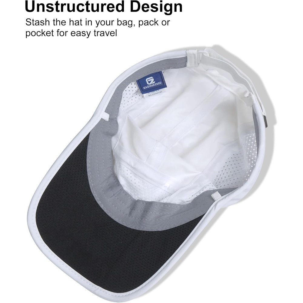 GADIEMKENSD Mens Folding Outdoor Hat Long Brim UPF 50+ Sun Protection