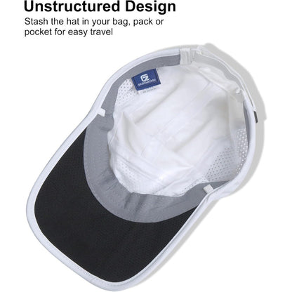 GADIEMKENSD Mens Folding Outdoor Hat Long Brim UPF 50+ Sun Protection