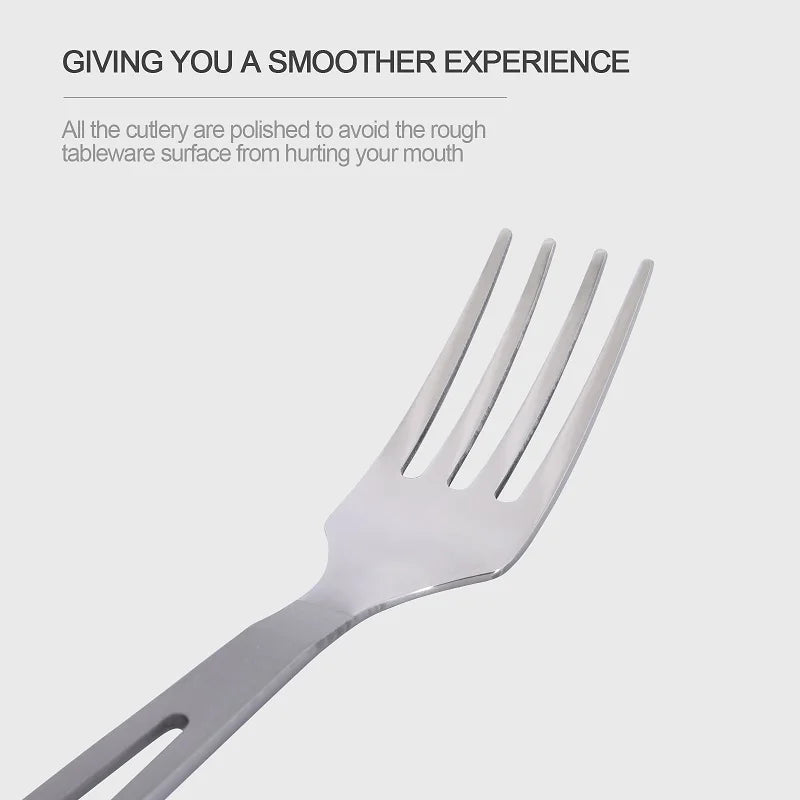 Boundless Voyage Titanium Camping Cutlery Lightweight Spoon Fork Spork Knife Outdoor Picnic Tableware, Travel Dinnerware for Hiking Backpacking Ti1043T