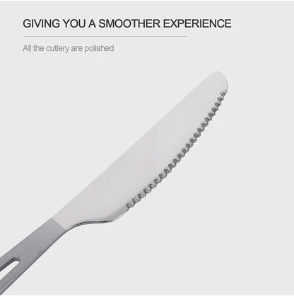 Boundless Voyage Titanium Camping Cutlery Lightweight Spoon Fork Spork Knife Outdoor Picnic Tableware, Travel Dinnerware for Hiking Backpacking Ti1043T