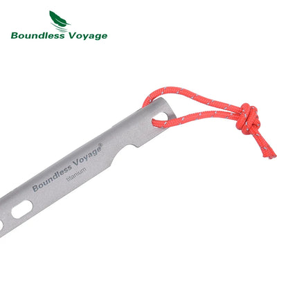 Boundless Voyage Titanium Tent Pegs Ultralight Tent Nail Outdoor Camping Tent V-shape Stakes Portable Pegs 6/8/12pcs/Lot Ti4008P