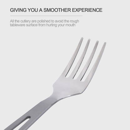Boundless Voyage Titanium Camping Cutlery Lightweight Spoon Fork Spork Knife Outdoor Picnic Tableware, Travel Dinnerware for Hiking Backpacking Ti1043T