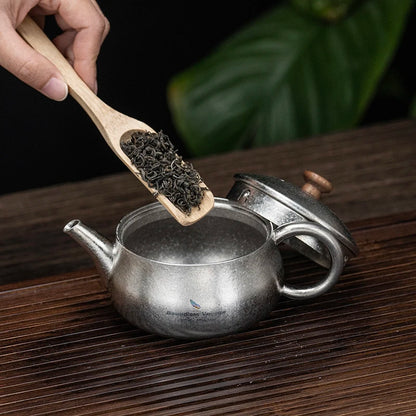 Boundless Voyage 260ml Titanium Teapot with Filter, Chinese Kung Fu Tea Set, Lightweight Portable for Camping Office Home Ti3106D