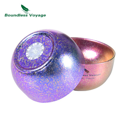 Boundless Voyage Titanium Ice Flower Cup – 30ml, Double-Wall, Unique Crystallized Texture, 4 Colors Ti3082D