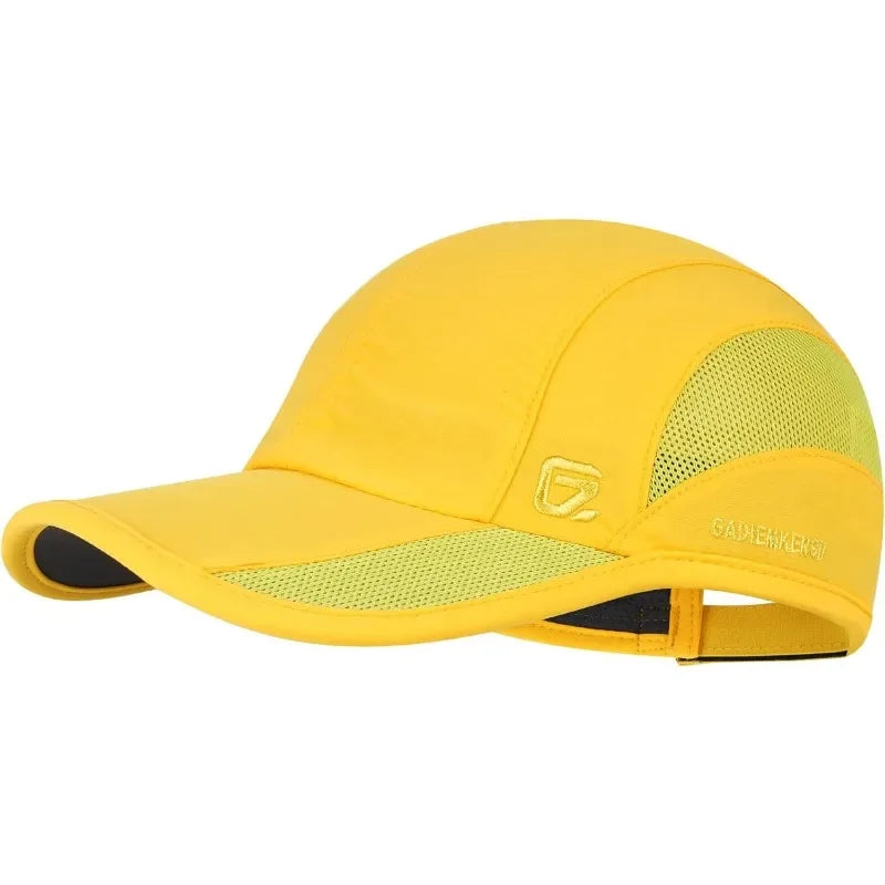 GADIEMKENSD Quick Dry Cooling Mesh Baseball Cap for Running, Golf, Tennis & Sports - Sun Hat with Long Visor & Breathable Design